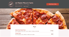 Desktop Screenshot of 1stchoicepizza.com